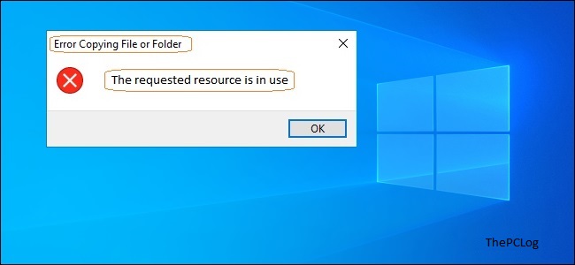 how to fix the requested resource is in use printer port